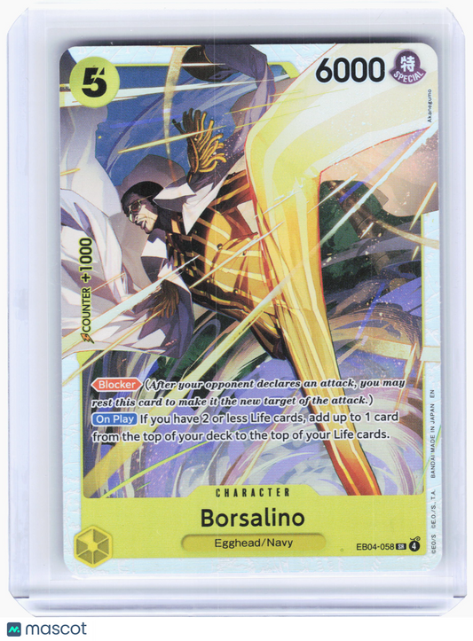 2026 One Piece—Borsalino #EB04-058 Adventure on Kami's Island—Super Rare Foil