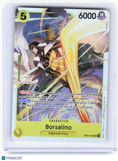 2026 One Piece—Borsalino #EB04-058 Adventure on Kami's Island—Super Rare Foil
