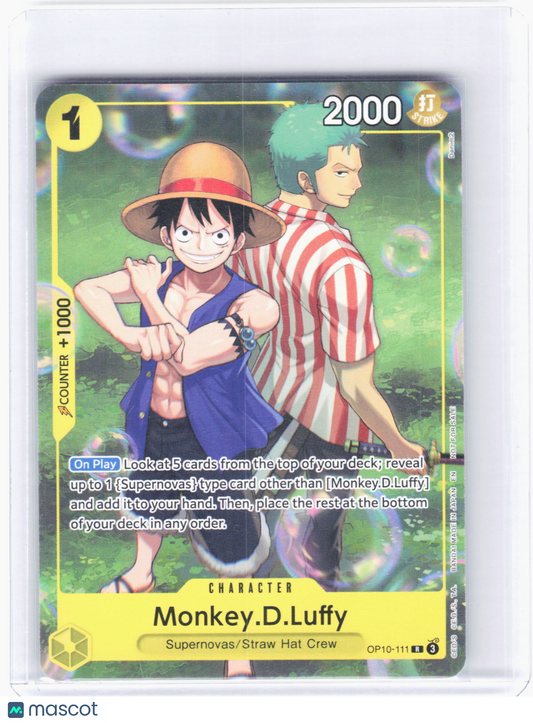 2025 Monkey.D.Luffy #OP10-111 Promotion Cards—Non-Foil (Learn Together Deck Set)