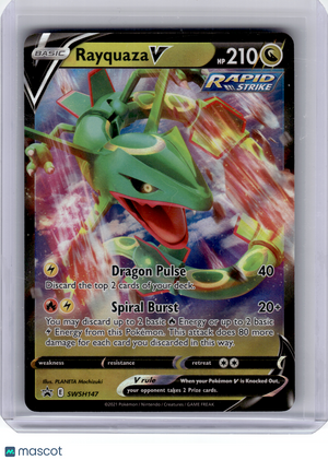 2021 Pokemon—Rayquaza V #SWSH147 Sword & Shield—Black Star Promo Holo