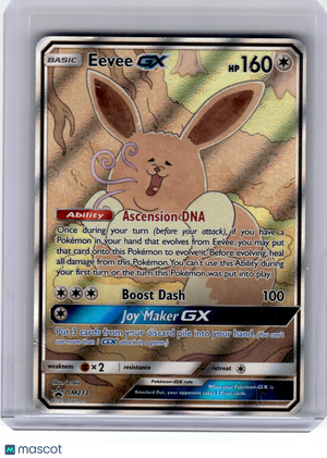 2019 Pokemon—Eevee GX #SM233 Sun and Moon—Black Star Promo Holo [Heavily Played]