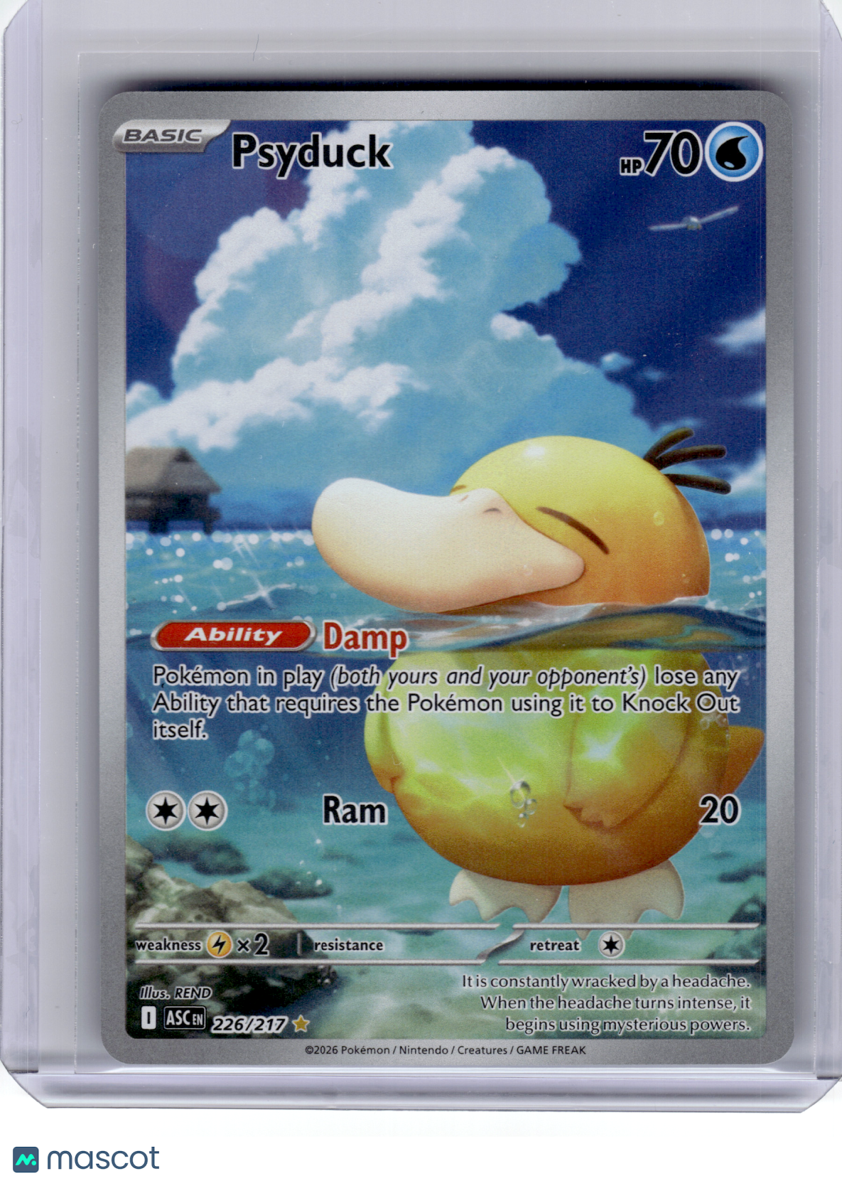 2026 Pokemon—Psyduck #226 Ascended Heroes—Illustration Rare Holo