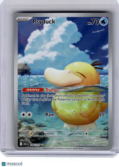 2026 Pokemon—Psyduck #226 Ascended Heroes—Illustration Rare Holo