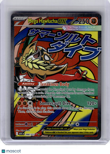 2026 Pokemon—Mega Hawlucha ex #268 Ascended Heroes—Mega Attack Holo