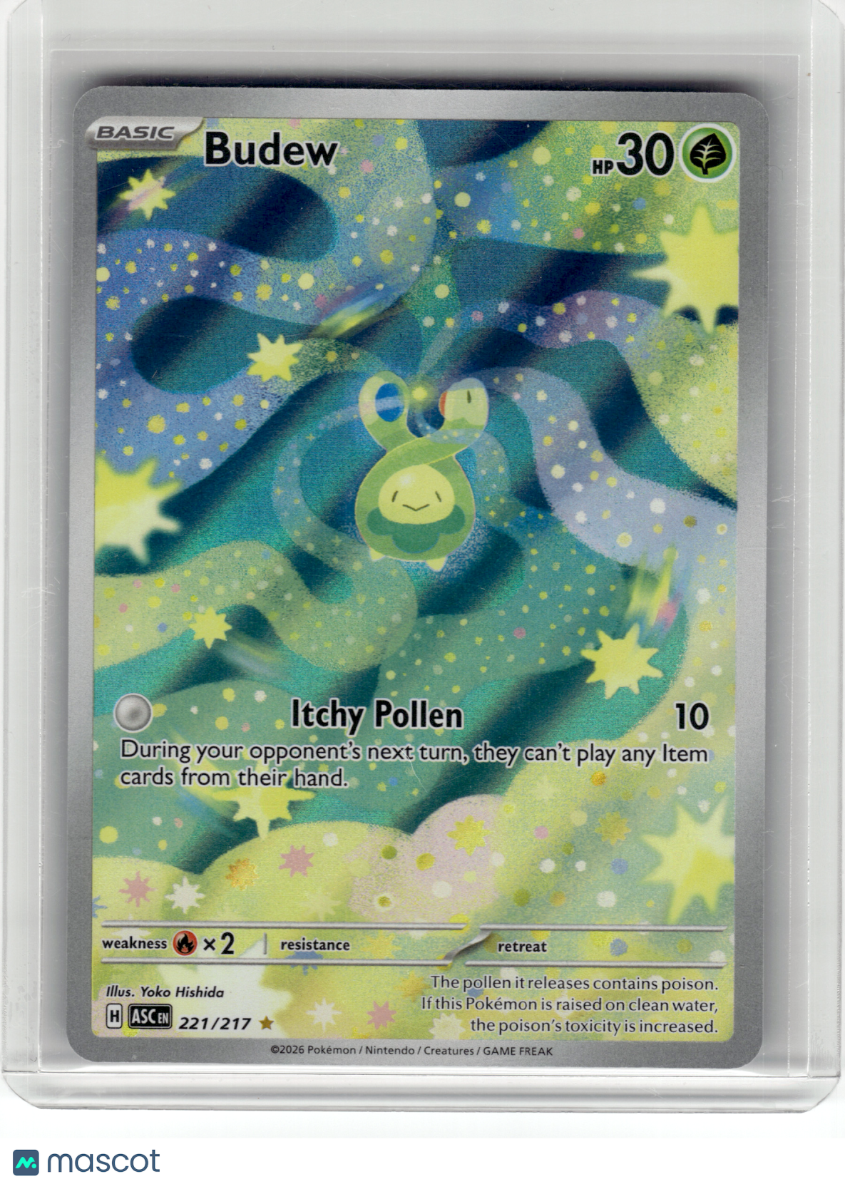 2026 Pokemon—Budew #221 Ascended Heroes—Illustration Rare Holo