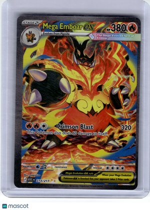 2026 Pokemon—Mega Emboar ex #273 Ascended Heroes—Special Illustration Rare Holo