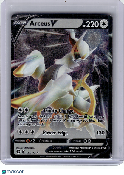 2022 Pokemon—Arceus V 122 Miscellaneous Cards & Products—Promo Holo (Metal Card)