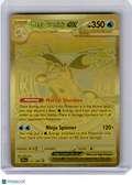 2026 Pokemon—Mega Greninja ex #122 Chaos Rising—Mega Hyper Rare Gold