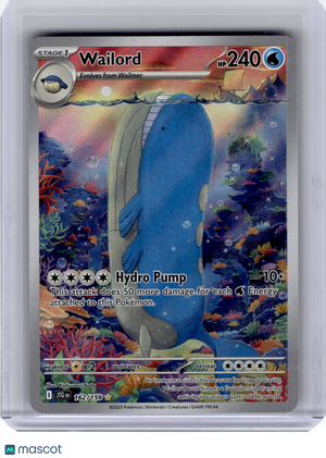 2025 Pokemon—Wailord #162 Journey Together—Illustration Rare Holo