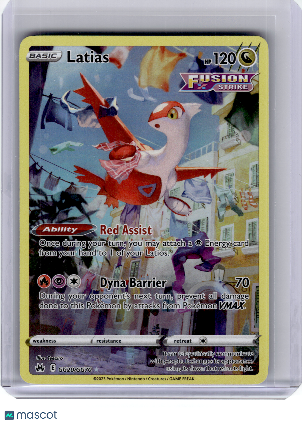 2023 Pokemon—Latias #GG20 Crown Zenith: Galarian Gallery—Ultra Rare Holo