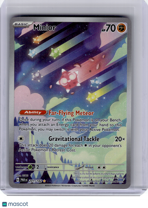 2023 Pokemon—Minior #201 Paradox Rift—Illustration Rare Holo