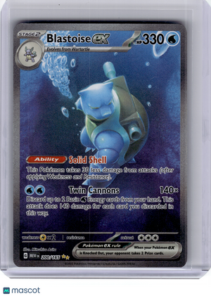 2023 Pokemon—Blastoise ex #200 Scarlet & Violet 151—SIR Holo