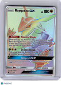 2018 Pokemon—Rayquaza GX #177/168 Celestial Storm—Secret Rare Rainbow