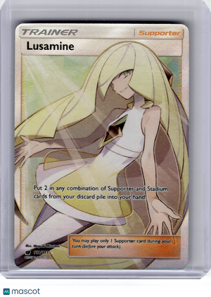 2017 Pokemon—Lusamine #110 Crimson Invasion—Ultra Rare Holo