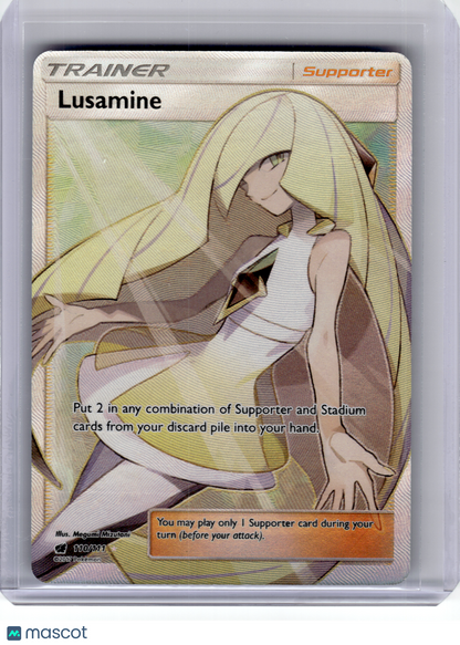 2017 Pokemon—Lusamine #110 Crimson Invasion—Ultra Rare Holo