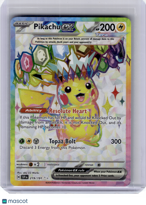 2024 Pokemon—Pikachu ex #219 Surging Sparks—Ultra Rare Holo [Lightly Played]