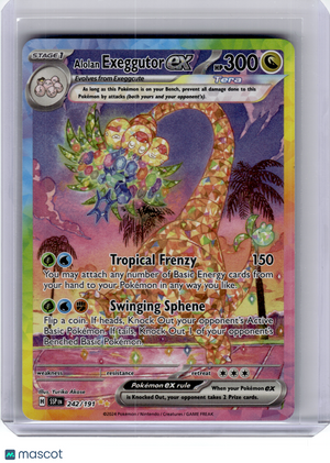 2024 Pokemon—Alolan Exeggutor ex #242 Surging Sparks—SIR Holo [Lightly Played]