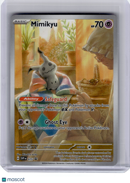 2024 Pokemon—Mimikyu #075 Scarlet & Violet Promos—Black Star Promo Holo