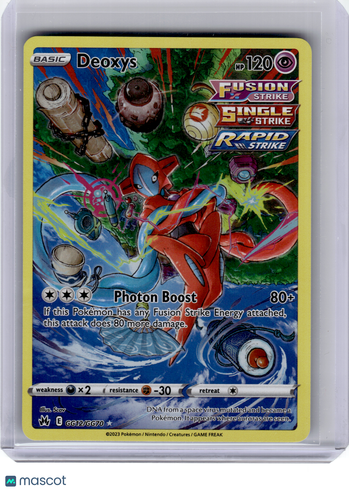 2023 Pokemon—Deoxys #GG12 Crown Zenith: Galarian Gallery—Ultra Rare Holo