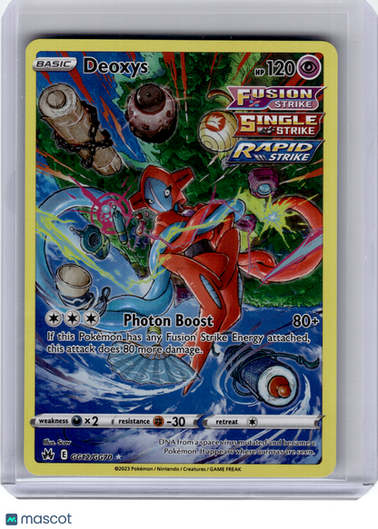 2023 Pokemon—Deoxys #GG12 Crown Zenith: Galarian Gallery—Ultra Rare Holo
