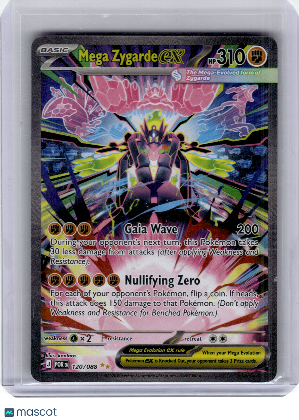 2026 Pokemon—Mega Zygarde ex #120 Perfect Order—Special Illustration Rare Holo