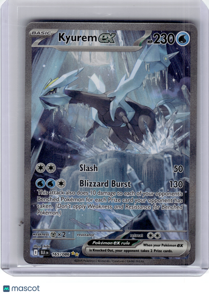 2025 Pokemon—Kyurem ex #165 Black Bolt—Special Illustration Rare Holo