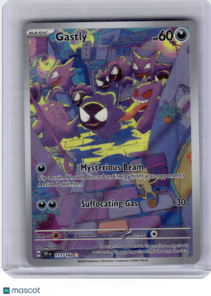 2024 Pokemon—Gastly #177 Temporal Forces—Illustration Rare Holo