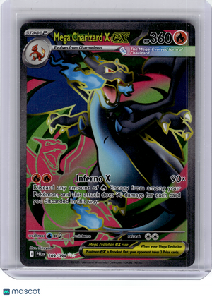 2025 Pokemon—Mega Charizard X ex #109 Phantasmal Flames—Ultra Rare Holo