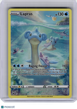 2023 Pokemon—Lapras #GG05 Crown Zenith: Galarian Gallery—Ultra Rare Holo