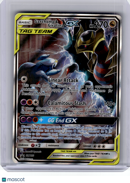 2019 Pokemon—Garchomp & Giratina GX #SM193 Sun & Moon—Black Star Promo Holo
