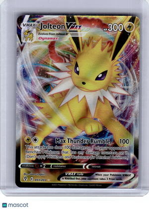 2021 Pokemon—Jolteon VMAX #51 Evolving Skies—Ultra Rare Holo