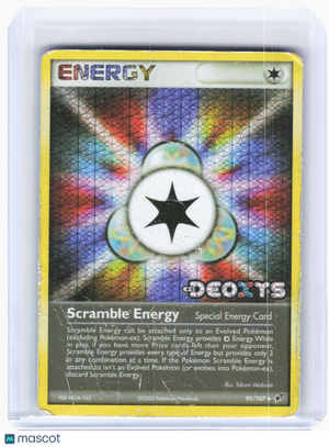 2005 Pokemon—Scramble Energy #95 Deoxys—Uncommon Holo [Damaged]