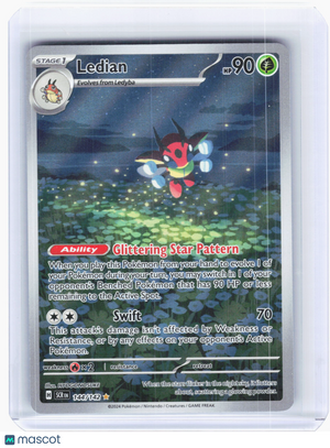 2024 Pokemon—Ledian #144 Stellar Crown—Illustration Rare Holo
