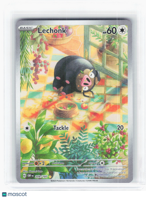 2023 Pokemon—Lechonk #209 Obsidian Flames—Illustration Rare Holo