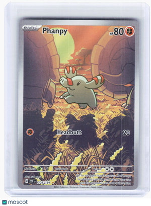 2024 Pokemon—Phanpy #205 Surging Sparks—Illustration Rare Holo
