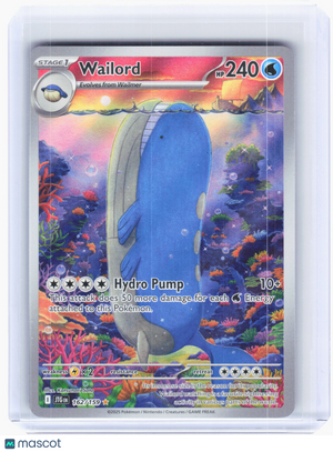 2025 Pokemon—Wailord #162 Journey Together—Illustration Rare Holo