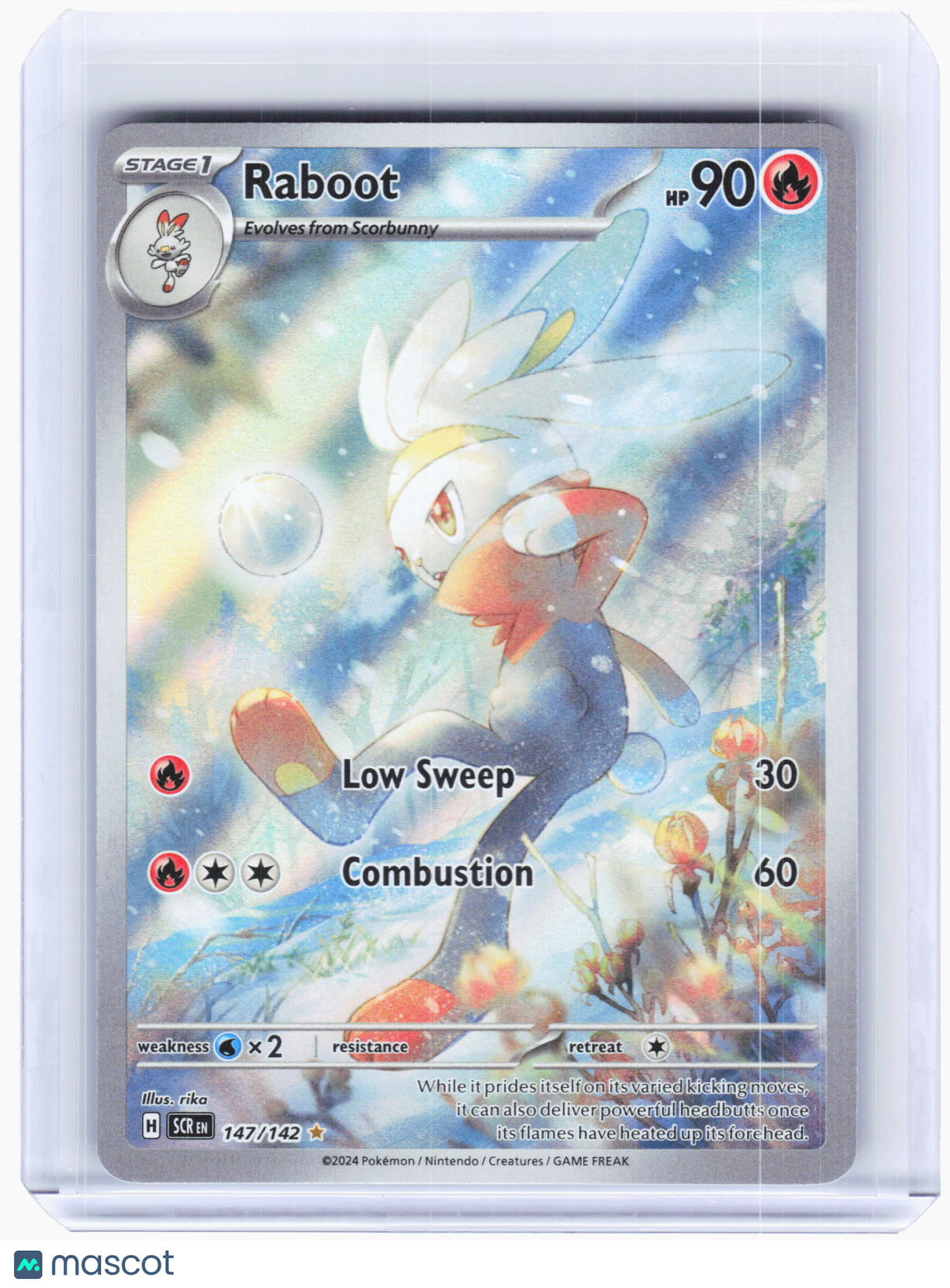2024 Pokemon—Raboot #147 Stellar Crown—Illustration Rare Holo