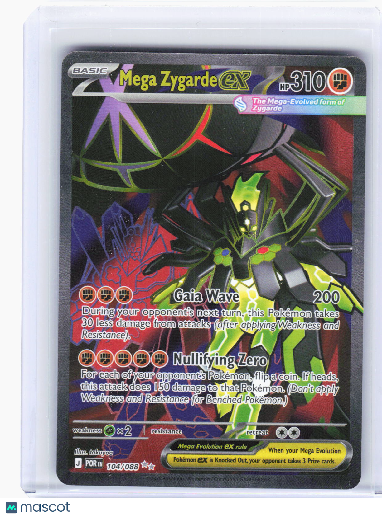 2026 Pokemon—Mega Zygarde ex #104/88 Perfect Order—Ultra Rare Foil