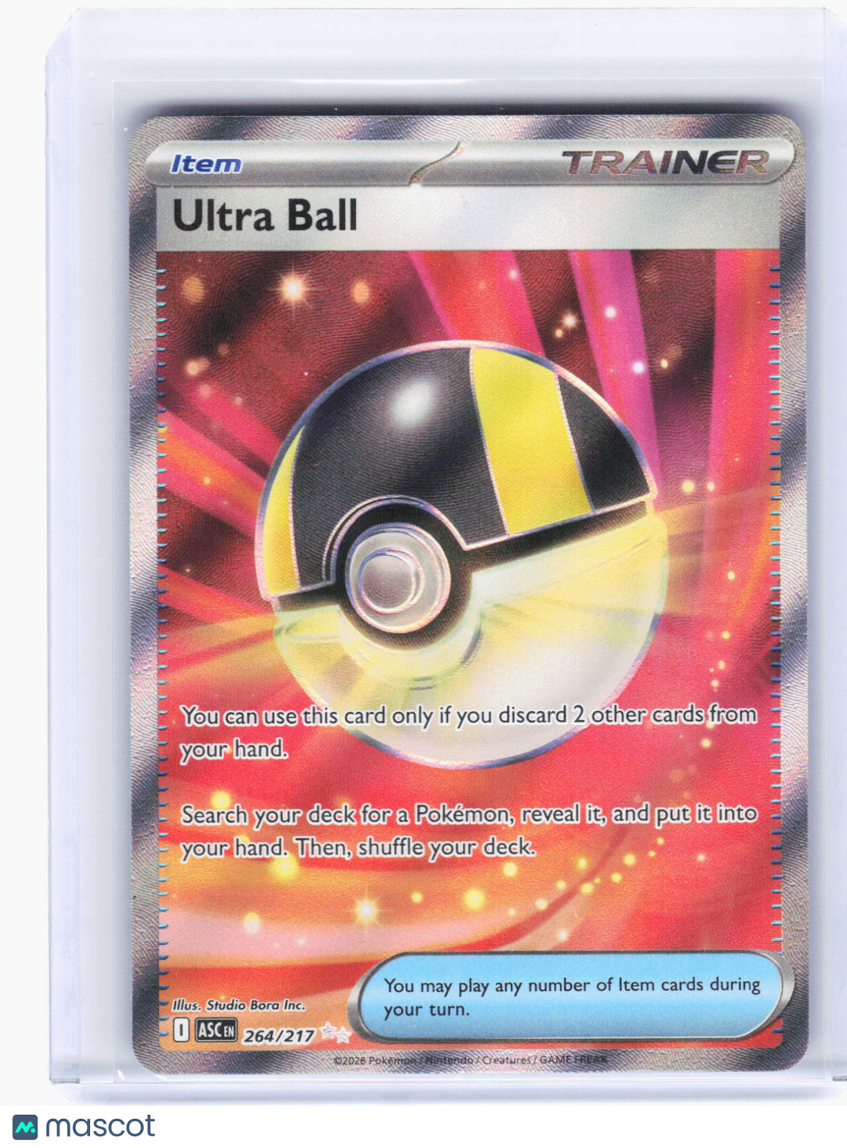 2026 Pokemon—Ultra Ball #264/217 Ascended Heroes—Ultra Rare Foil