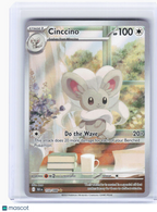 2025 Pokemon—Cinccino #153/86 Black Bolt—Illustration Rare Foil