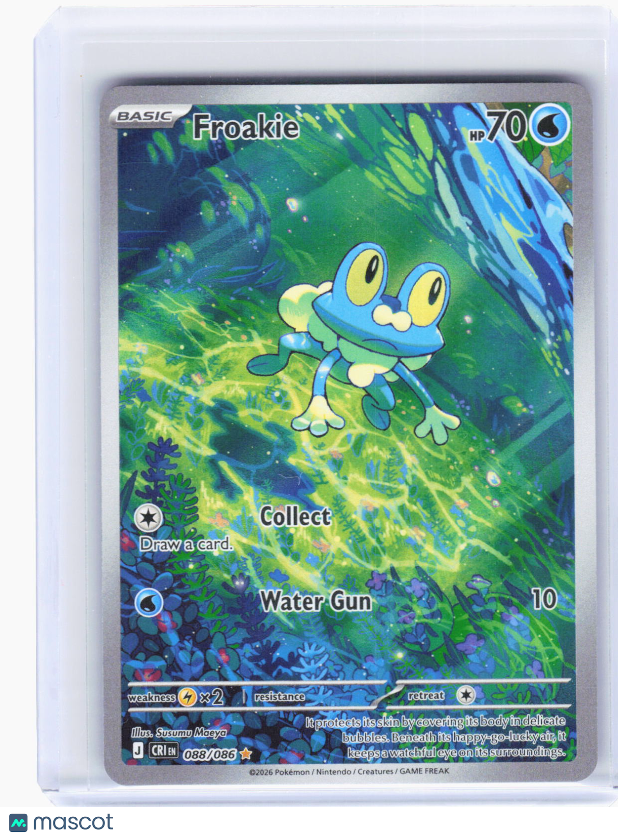 2026 Pokemon—Froakie #88/86 Chaos Rising—Illustration Rare Foil