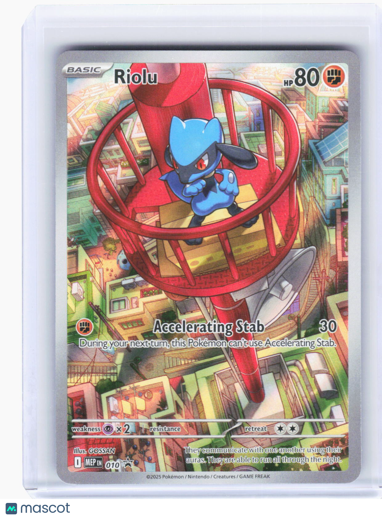 2025 Pokemon—Riolu #MEP EN 010 Mega Evolution Promo Cards—Black Star Promo Foil