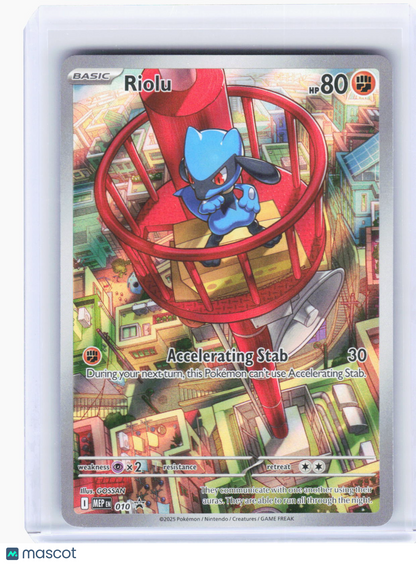 2025 Pokemon—Riolu #MEP EN 010 Mega Evolution Promo Cards—Black Star Promo Foil
