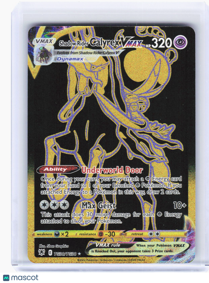 2022 Pokemon—Shadow Rider Calyrex VMAX #TG30/TG30 Astral Radiance TG—SR Gold
