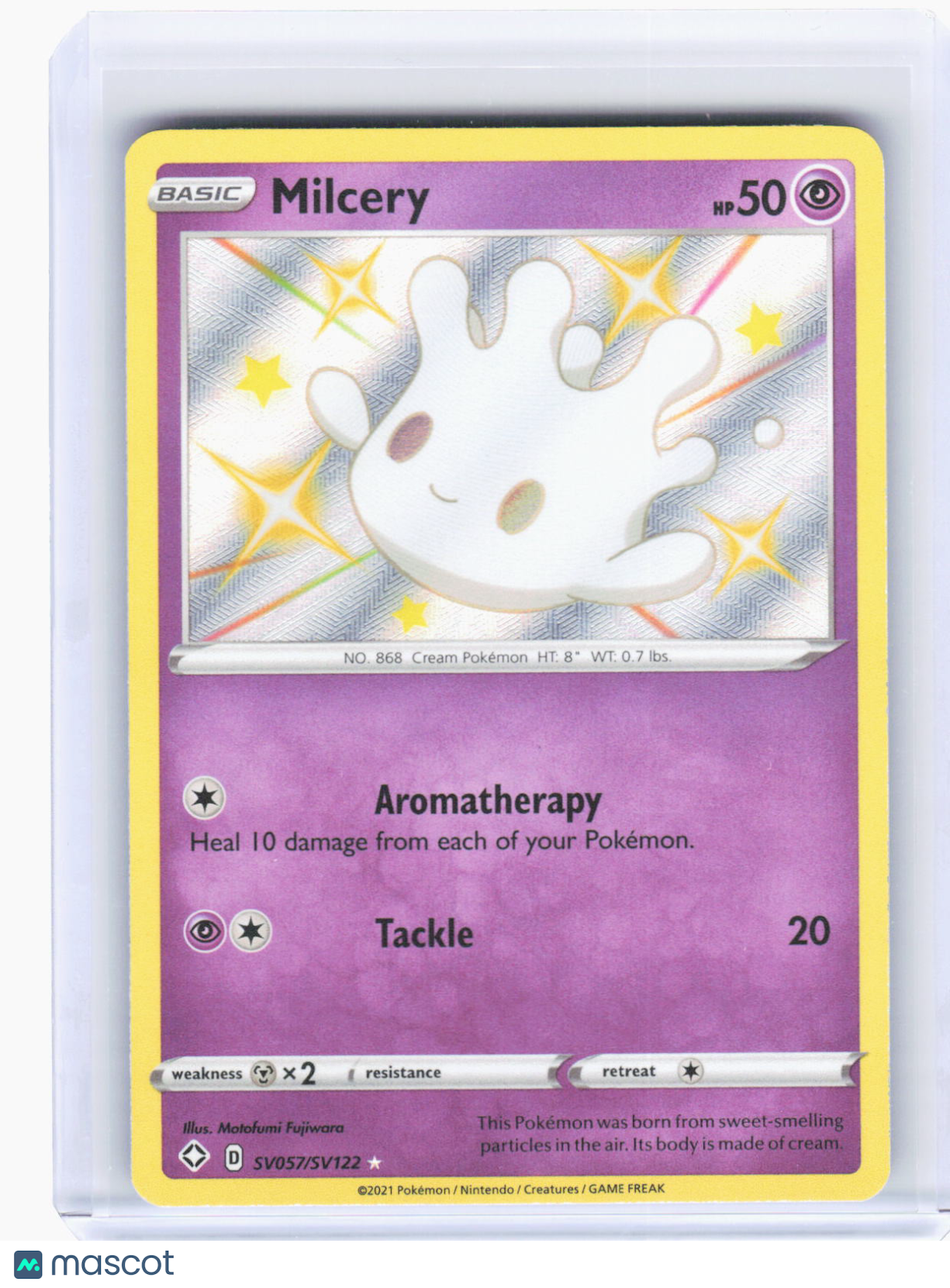 2021 Pokemon—Milcery #SV057/SV122 Shining Fates: Shiny Vault—SHR Foil