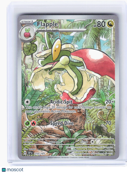 2024 Pokemon—Flapple #210/191 Surging Sparks—Illustration Rare Foil