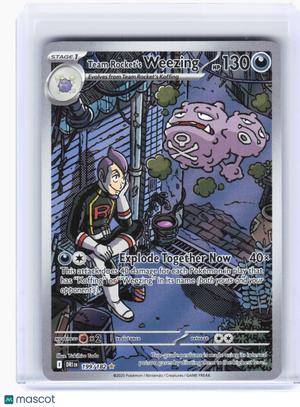 2025 Pokemon—Team Rocket's Weezing #199/182 Destined Rivals—IR Foil (LP)