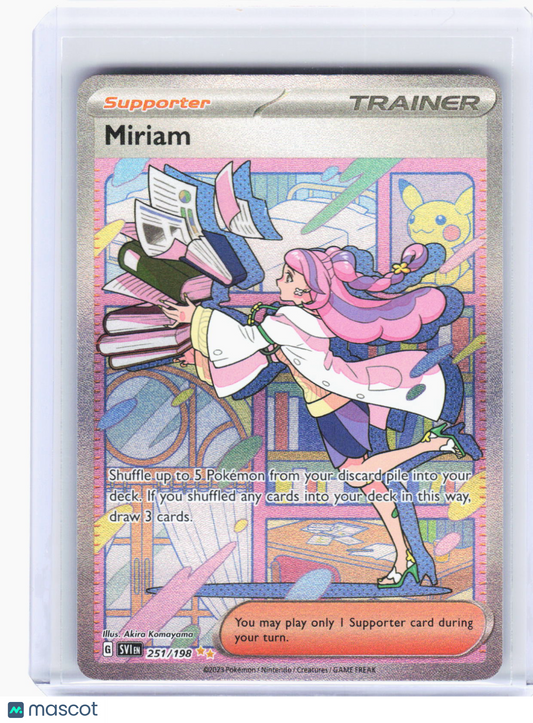 2023 Pokemon—Miriam #251/198 Scarlet & Violet Base Set—SIR Holo