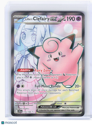 2025 Pokemon—Lillie's Clefairy ex #173/159 Journey Together—Ultra Rare Foil