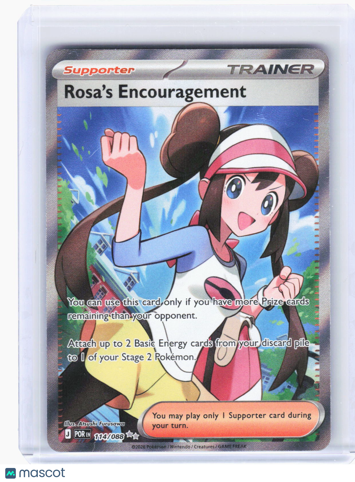2026 Pokemon—Rosa's Encouragement #114/88 Perfect Order—Ultra Rare Foil